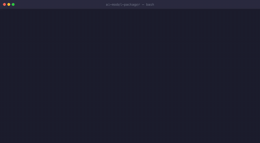 AI Model Packager